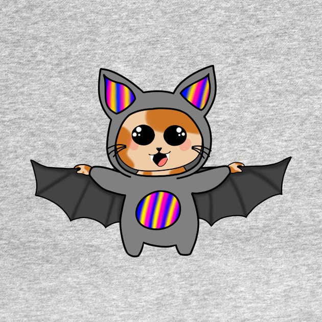 Steve The Bat Cat by SquishyBeeArt